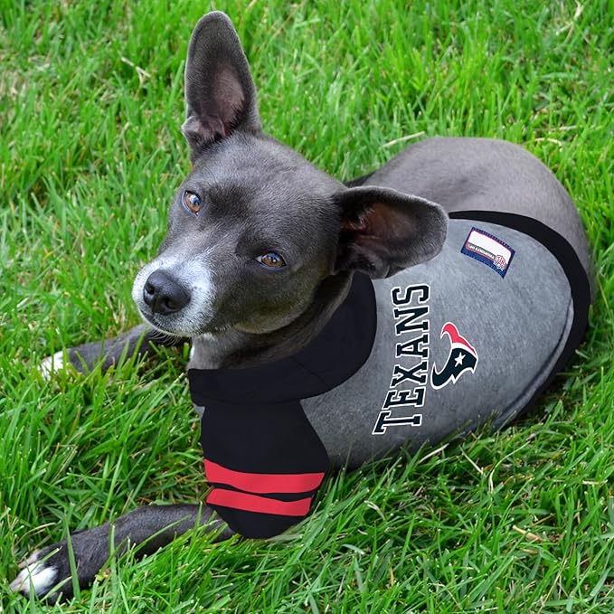 Pets First Houston Texans Hoodie T-Shirt, Large, Model:HOU-4044-LG