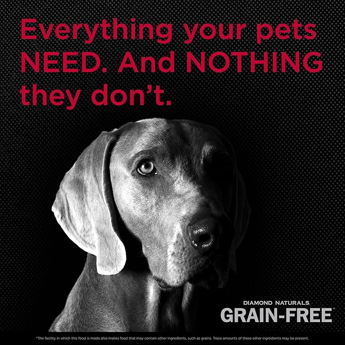 Diamond Naturals Grain Free Real Meat Recipe Premium Dry Dog Food With Real Fish 28Lb