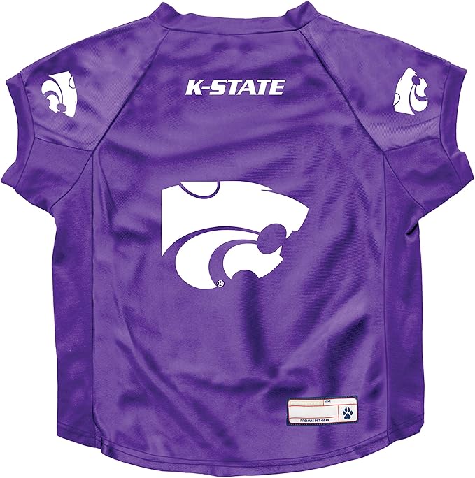 Littlearth NCAA Kansas State Wildcats Stretch Pet Jersey, Team Color, Big Dog