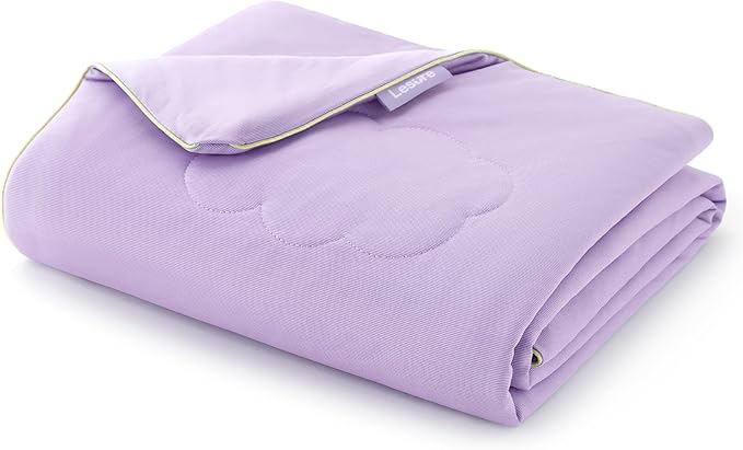 LE SURE Premium Cooling Blankets for Medium Dogs - Washable Dog Cooling Throw Blanket with Q-MAX>0.4，Durable Self Cooling Pet Mat for Cat, Soft Cooling Summer Blanket for Hot Weather, Purple, 30x40