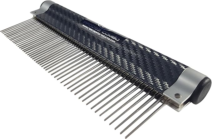 Resco USA-Made Wrap Comb for Pets, Combination, Carbon Fiber