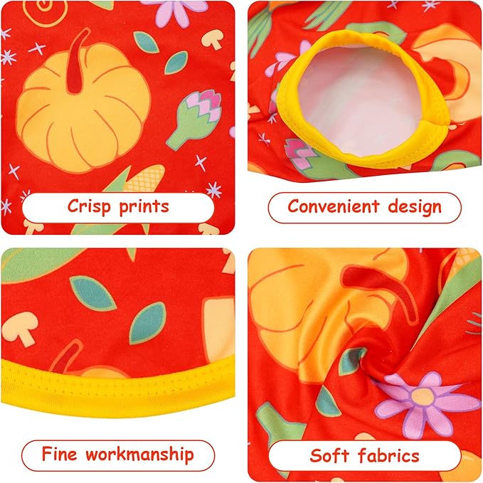 Dog Shirts for XXL Dogs Sleeveless Tank Top Tee Clothes Vest Autumn Red Yellow Pumpkin Maple Leaves Light Weight Stretchable Soft for Girl Boy Female Male Outfit XXL Pack of 2