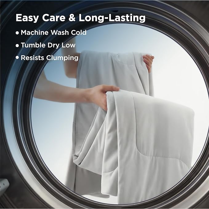 Bedsure Cooling Blankets for Hot Sleepers - Cooling Comforter, Cold Summer Blanket for Bed, Ice Breathable and Lightweight Gift for Night Sweats, Grey, 102x96 Inches