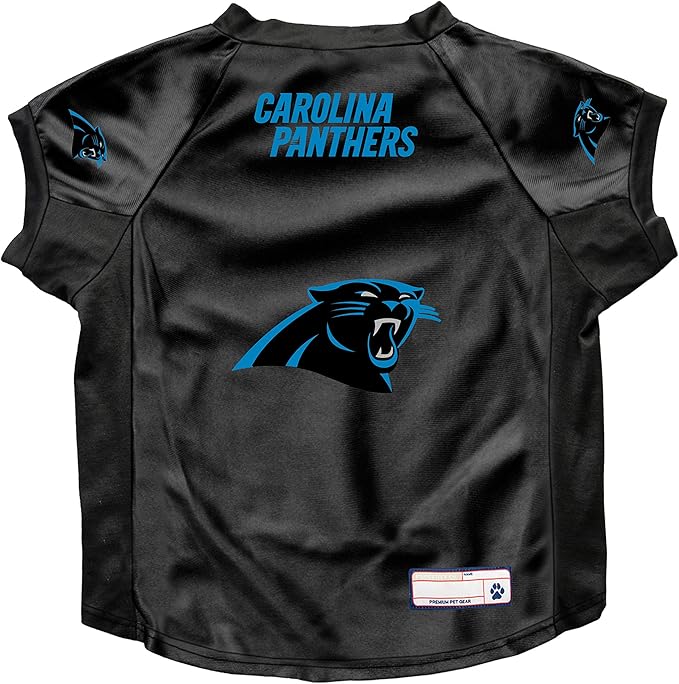 Littlearth NFL Carolina Panthers Stretch Pet Jersey, Team Color, Big Dog