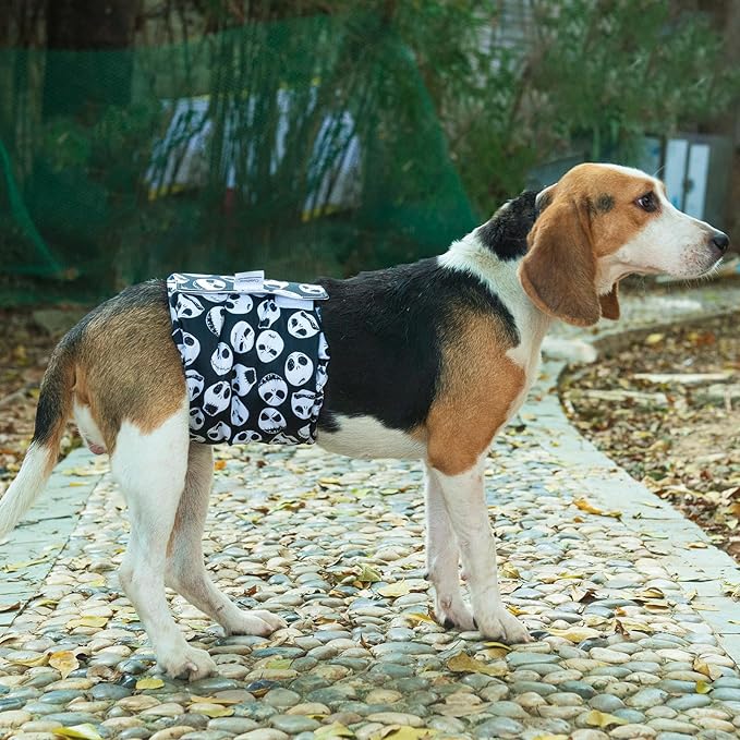 CuteBone Dog Belly Bands for Male Dogs Wraps Washable Doggie Diapers DM06XL