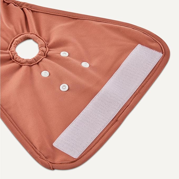 Amazon Basics Washable Dog Diapers, Highly Absorbent, Female, S Size, 3 Pack, 15.1“ x 10.9” x 0.21“, Colors- Cinnamon, Peach, Pale Olive