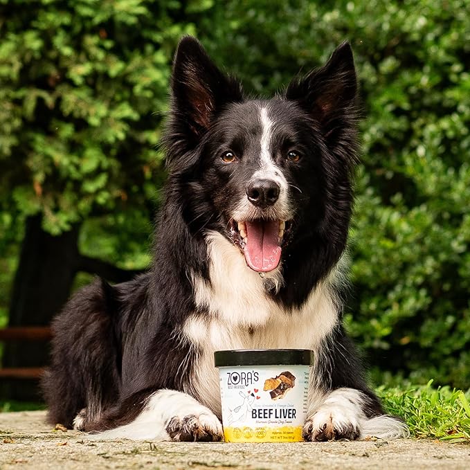Zora's Best Friendz - 100% Human-Grade Oven-Roasted Freeze-Dried Beef Liver Dog Treats, 3 oz, Healthy, no HPP, Grain-Free, Gluten-Free, No Preservatives, Made in The USA (8 Pack, Beef Liver)