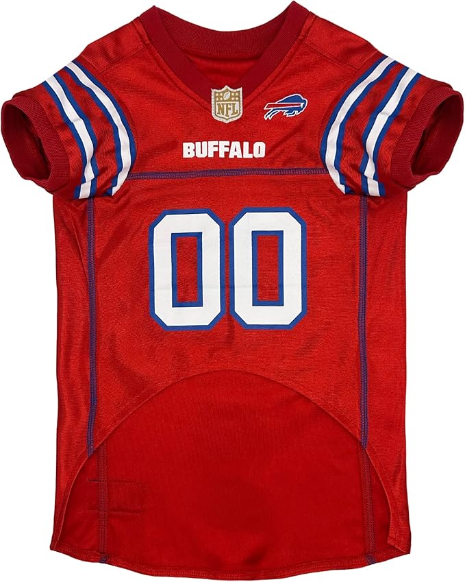 NFL Buffalo Bills Color Rush Dog Jersey, Size: Medium - Cool and Sporty Shirt, Best Football Costume for Dogs & Cats - Licensed