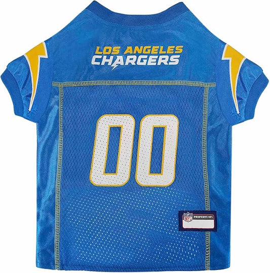 Pets First NFL Los Angeles Chargers Dog Jersey, Size X-Large, Football Shirt Costume for Pet, Dog Sports T-Shirt, NFL Team Clothing for Cats, Licensed Pet Apparel Available in 7 Sizes and 32 Teams