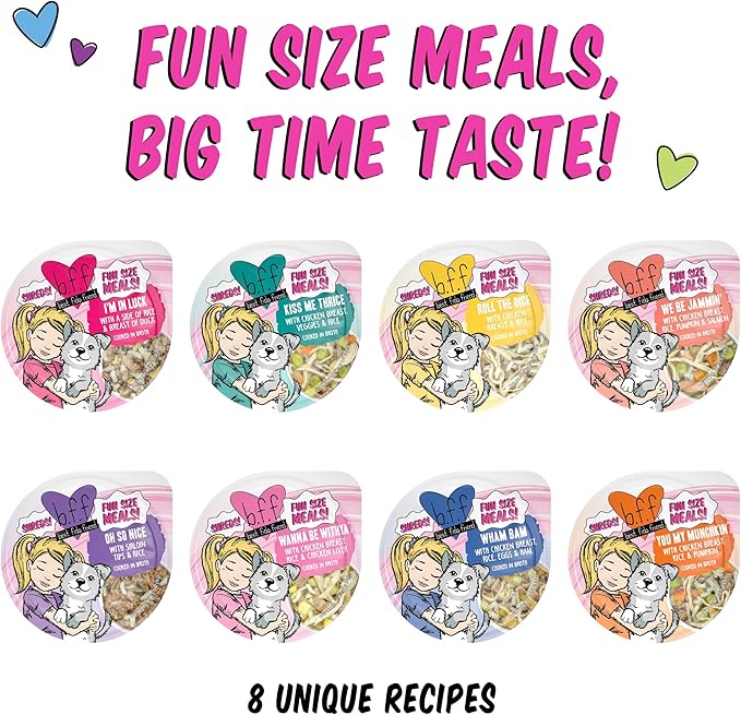 Weruva Best Fido Friend Fun Size Meals for Dogs, Roll The Dice, 2.75oz Cup, Pack of 12