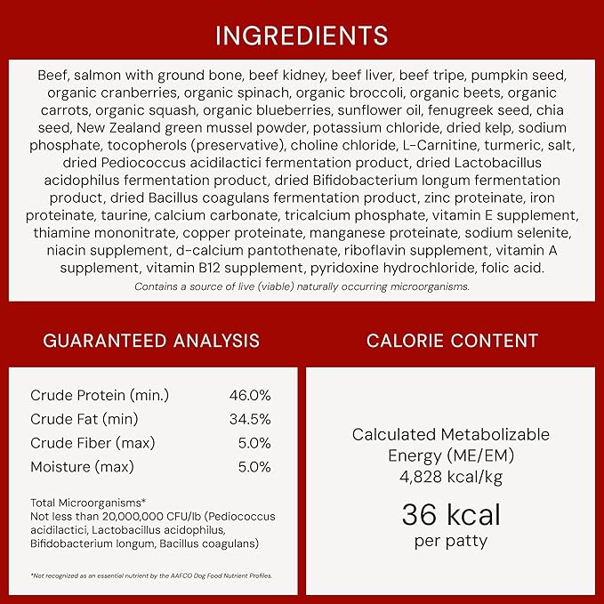 Stella & Chewy's Freeze Dried Raw Dinner Patties – Crafted for Puppies – Grain Free, Protein Rich Perfectly Puppy Beef & Salmon Recipe – 14 oz Bag