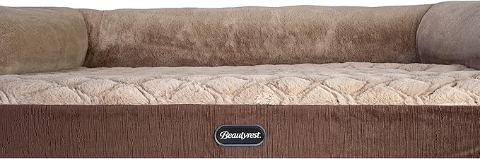 Beautyrest Super Lux Sofa Dog Bed (X-Large, Brown)
