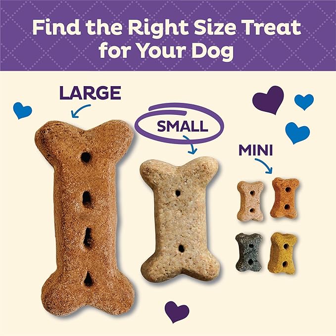 Old Mother Hubbard Wellness Original Mix Dog Biscuits, Natural, Training Treats, Four Flavors, Small Size, (20 Ounce Bag)