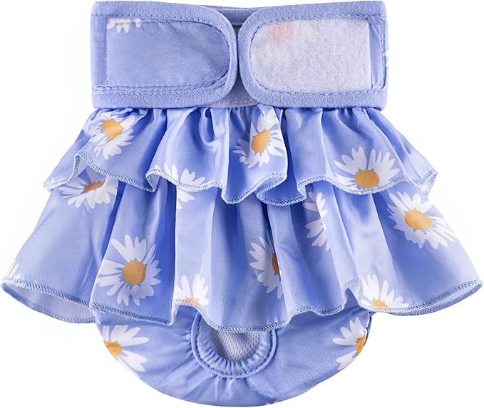 Dogs Physiological Pants,Reusable Dog Diapers Female,Washable Diapers（3 Pieces * L Size，Waist Circumference Between 19-25.5 inches）