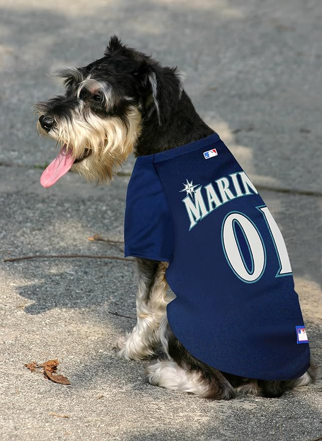 Official MLB Seattle Mariners Pet Jersey for Dogs & Cats, Size XX-Large - Stylish Baseball Jersey for Your Furry Fan- Show Off Team Spirit with The Perfect Fan Apparel Gear for Pet, Dog & Cat