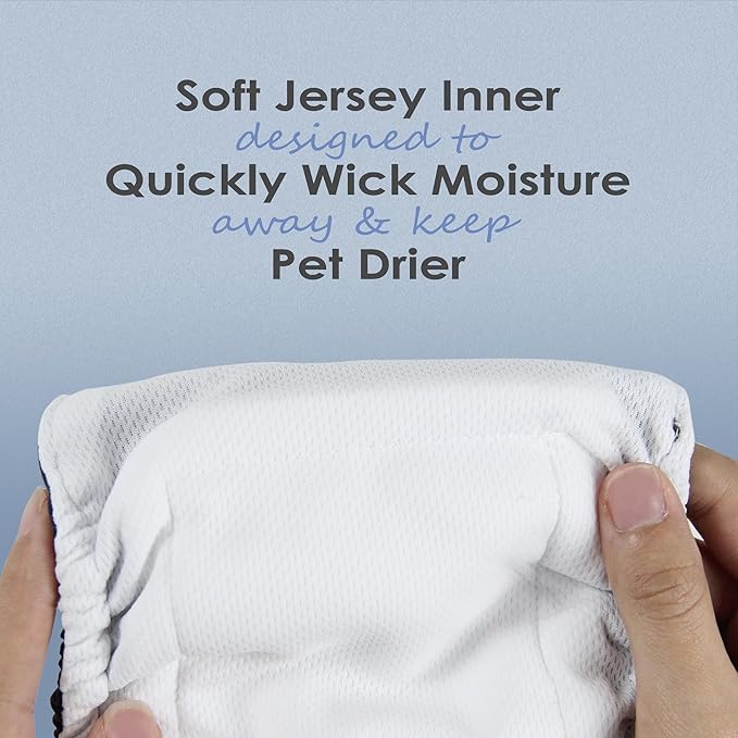 wegreeco Washable Male Dog Belly Band (Stylish Pattern)- Pack of 3 - Washable Male Dog Belly Wrap, Dog Diapers Male (Small)