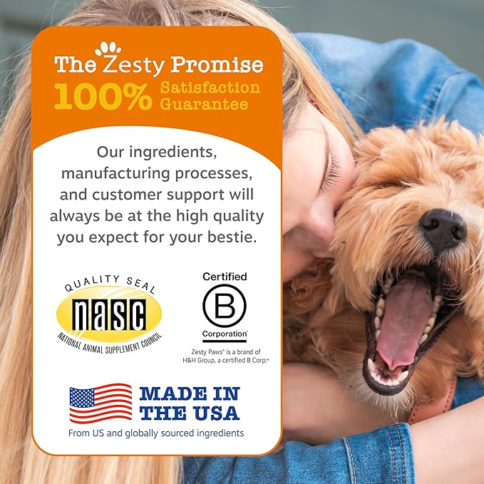 Zesty Paws Training Treats for Dogs & Puppies - Dog Treats for Training - Healthy Dog Chews for Hip, Joint & Muscle Health - for All Breeds and Ages - PB Flavor - 8oz