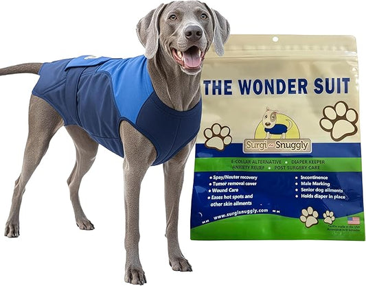 Female Dog Diaper Cover and Male Dogs Diapers Suit with American Textile and Wrap Around Legs for Superior Fit BB 2XL DK