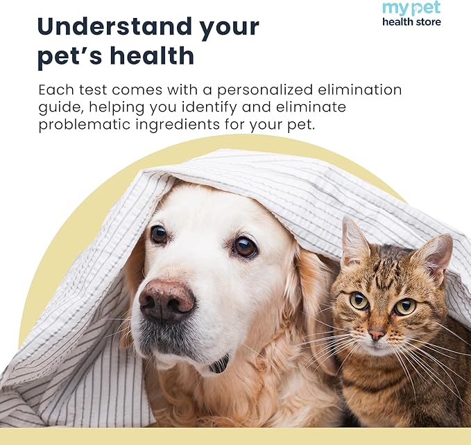 Advanced Allergen Test - At-Home Pet Allergy Test | 550 Items | Quick Results | Non-Invasive Hair Collection | Food, Environment, Nutrient & Mineral Analysis | All Breeds & Ages