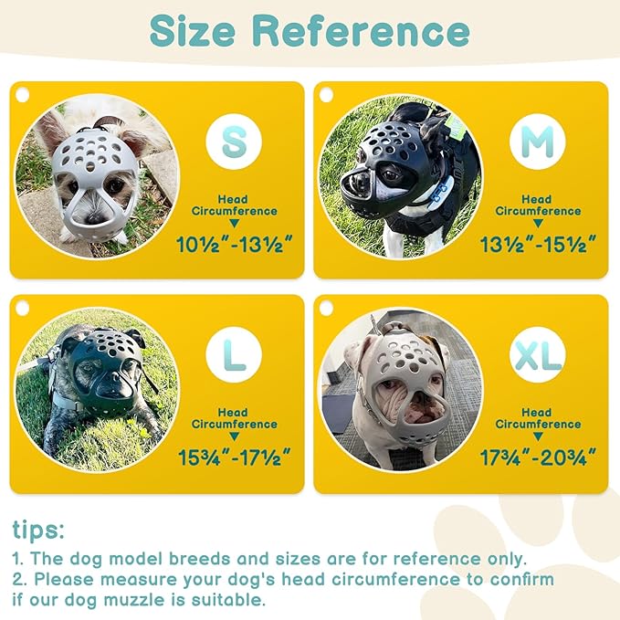 BARKLESS Muzzle for Short Snout Dog, Soft French Bulldog Muzzles to Prevent Biting, Brachycephalic Dog Mouth Guard for Aggressive Frenchie Boston Terriers Grooming Walking, Allows Panting