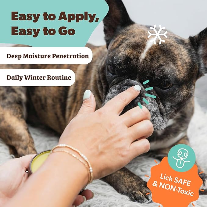 Natural Dog Company Snout Soother Balm – Dog Nose Balm for Dry Cracked Snouts, Moisturizing Winter Nose Care with Coconut Oil & Shea Butter, Lick Safe Dog Snout Balm for All Breeds, 2 oz Stick