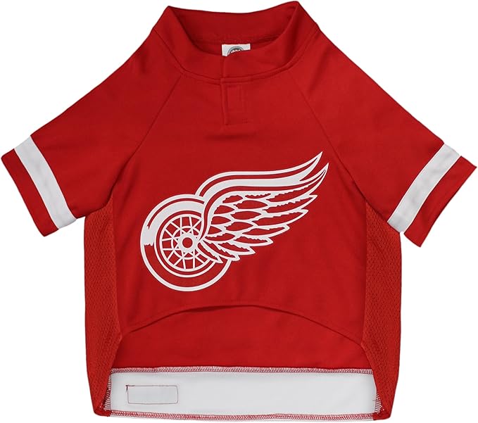 Pets First NHL Detroit Red Wings Jersey for Dogs & Cats, Medium. - Let Your Pet Be A Real NHL Fan!