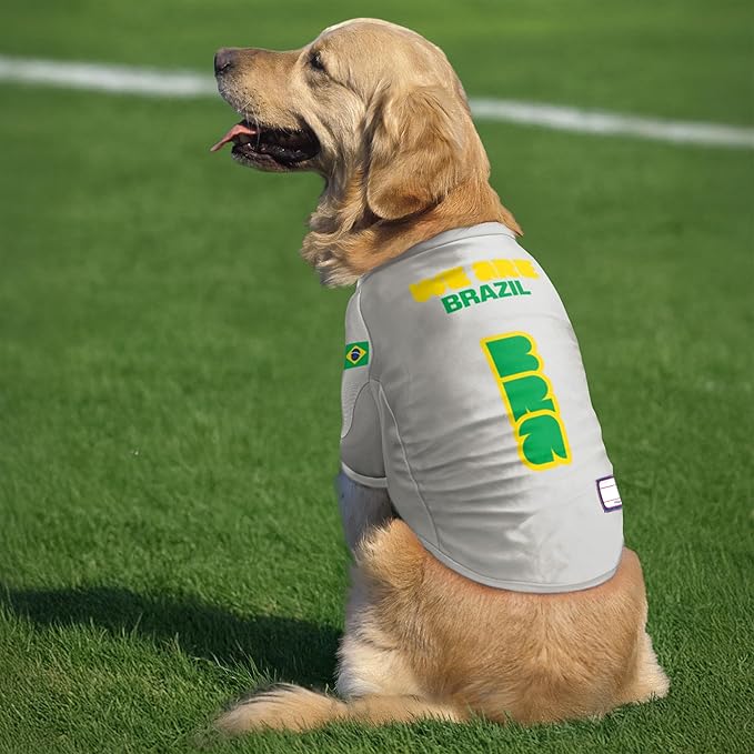 Littlearth Stretch Pet Jersey - Officially Licensed FIFA World Cup 2026 Teams, Sizes: X-Small to X-Large