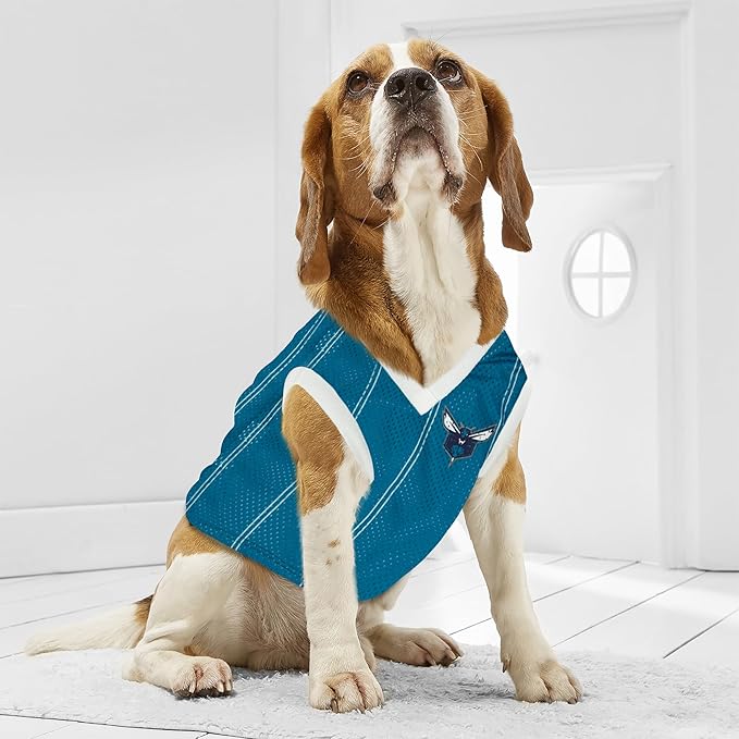 Pets First NBA Charlotte Hornets Dog Jersey, Small- Tank Top Basketball Pet Jersey