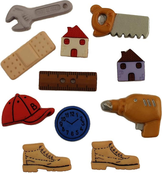 Buttons Galore and More Collection of Novelty Buttons and Embellishments Based on A Variety of Themes, Holidays, and Seasons for DIY Crafts, Scrapbooking, Sewing, Cardmaking and other Projects