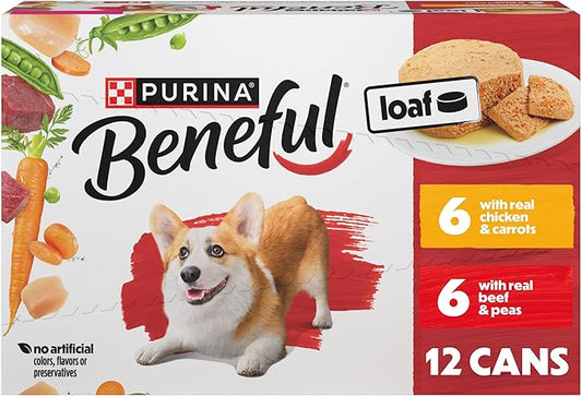 Purina Beneful with Chicken or Beef Wet Dog Food Variety Pack - 5.5 oz. (Pack of 12)