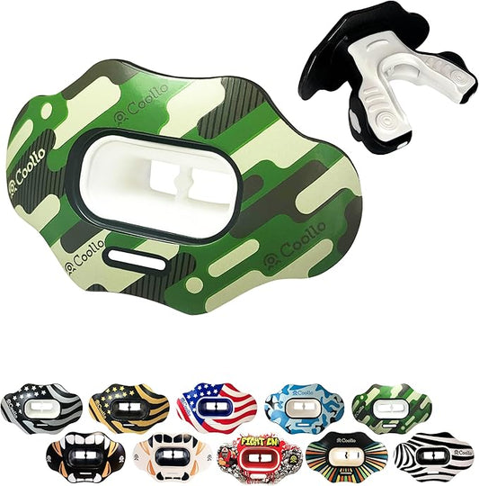 Football Mouth Guard Lip Guard MAXX/Might Football and High Impact Sports Lip Protector for Adults & Youth (Strap Included)