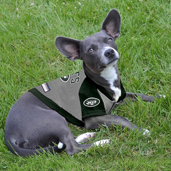 Pets First NFL New York Jets Hoodie for Dogs & Cats. | NFL Football Licensed Dog Hoody Tee Shirt, Large| Sports Hoody T-Shirt for Pets | Licensed Sporty Dog Shirt