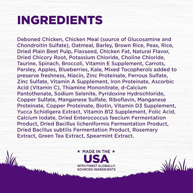Wellness Complete Health Senior Dry Dog Food, Wholesome Grains, Natural, Age Advantage Chicken & Barley Recipe, (5-Pound Bag)