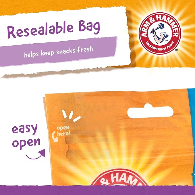 Arm & Hammer for Pets Nubbies Dental Treats for Dogs with Baking Soda & Calcium, Treat Chews Help Fight Bad Breath, Plaque & Tartar Without Brushing, Peanut Butter, 20 Pcs, 24pk (Packaging May Vary)