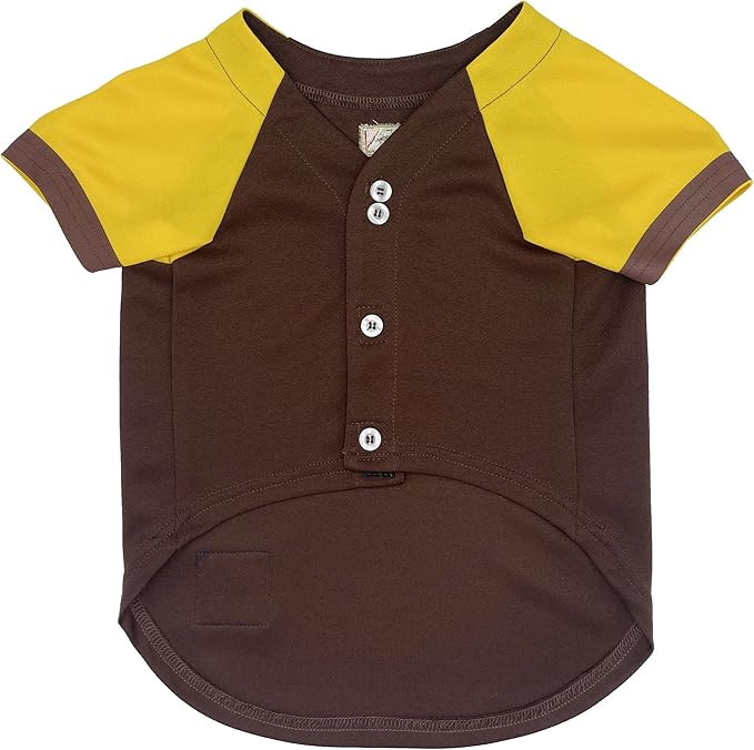 MLB SAN Diego Padres Vintage Throwback Jersey for Dogs & Cats in Team Color. Comfortable Polycotton Material, Small