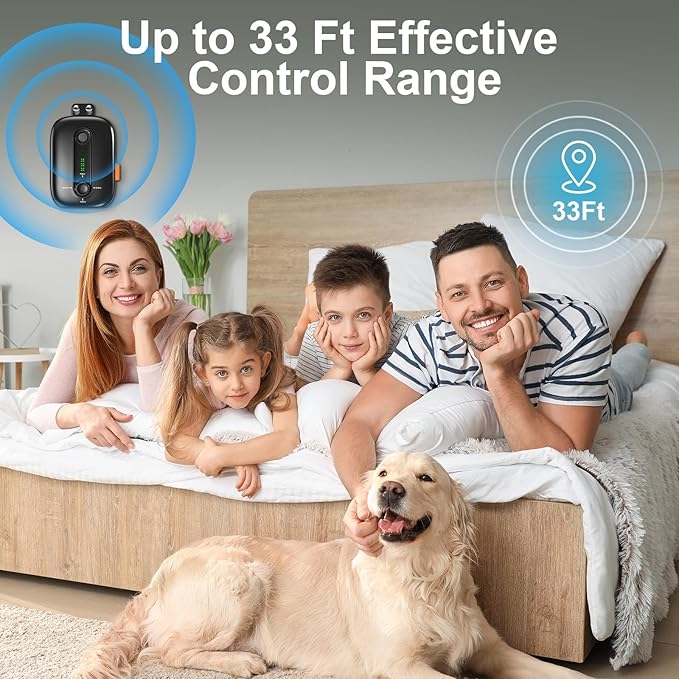 YEOWWW! Anti Barking Device for Dogs, Rechargeable Ultrasonic Dog Barking Control Devices with 3 Modes, 33 FT Barking Silencer Sonic Barking Deterrent Indoor/Outdoor Safe for Dog & People Y4