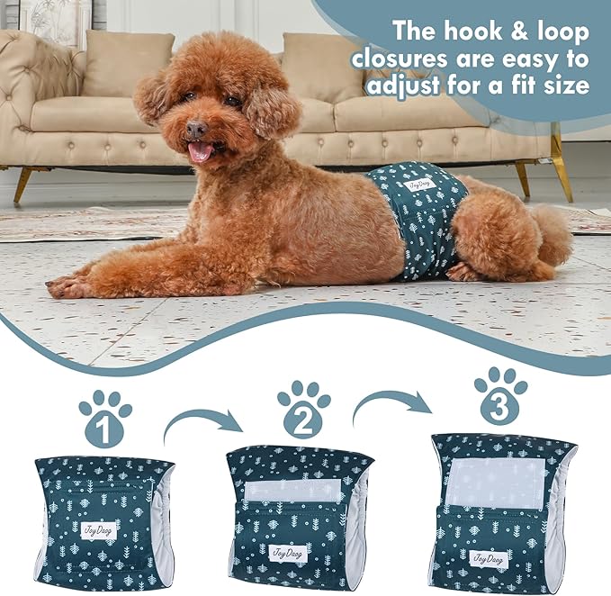 Reusable Dog Belly Bands for Male Dogs Diapers,5 Pack Premium Washable Dog Diapers Male Doggie Nappies Wrap,XXL