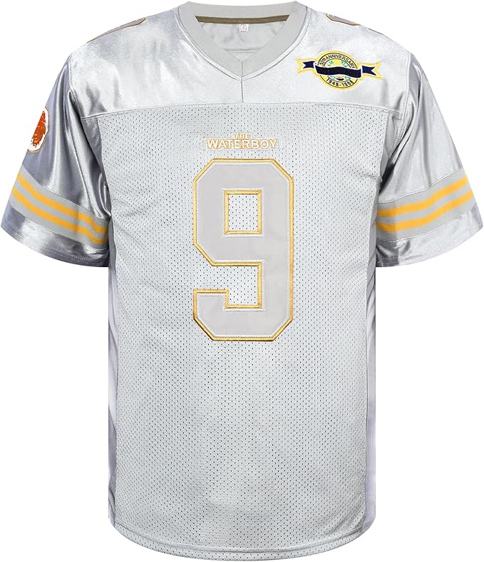 Phoneutrix Bobby Boucher #9 The Waterboy Adam Sandler Movie Mud Dogs Bourbon Bowl Football Jersey