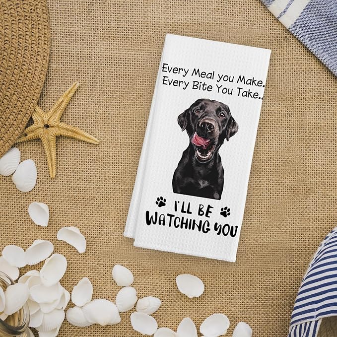 Funny Great Dane Hand Towels for Kitchen, Dog Kitchen Decorative Towels, Dog Lovers Gifts for Women, Every Meal You Make Every Bite You Take Bath Decorations and Accessories, 16x24 Inches