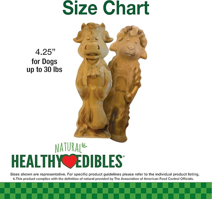 Nylabone Healthy Edibles All-Natural Puppy Chew Treats for Large Breed Puppies Medium/Wolf (2 Count)