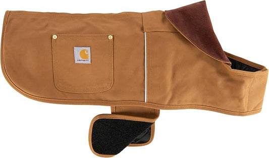 Carhartt Firm Duck Dog Chore Coat, Insulated Weather Resistant Jacket for Cold and Windy Conditions, Carhartt Brown, X-Large