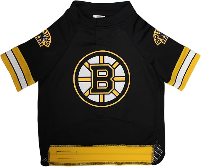 Pets First NHL Boston Bruins A Premium Big Jersey for Dogs & Cats, Black, XX-Large (BRU-4006-XXL)
