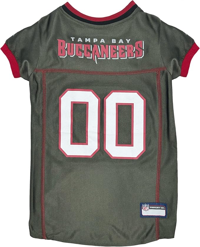 Pets First NFL Tampa Bay Buccaneers Color Rush Dog Jersey, Size: X-Small. Officially Licensed, Durable & Comfortable Jersey Shirt for Dogs