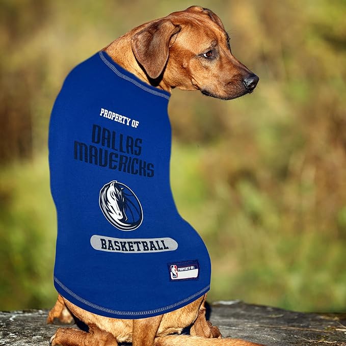 Pets First NBA Licensed Hoodies & T-Shirt for Dogs & Cats, Dallas Mavericks, Large