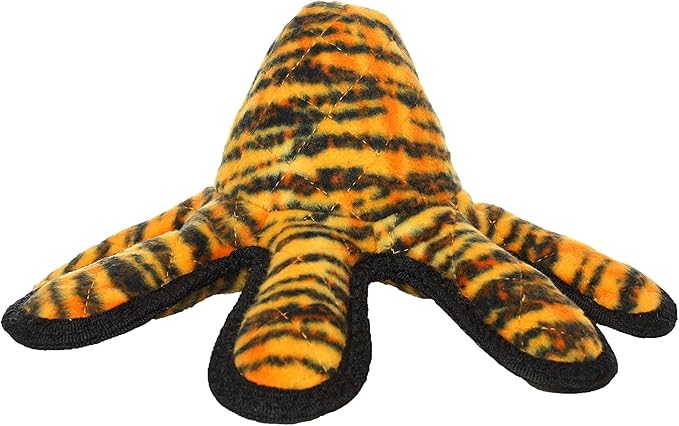 TUFFY - World's Tuffest Soft Dog Toy - MEGA -Multiple Layers. Made Durable, Strong & Tough. Interactive Play (Tug, Toss & Fetch). Machine Washable & Floats (Octopus, Small 2 Pack)
