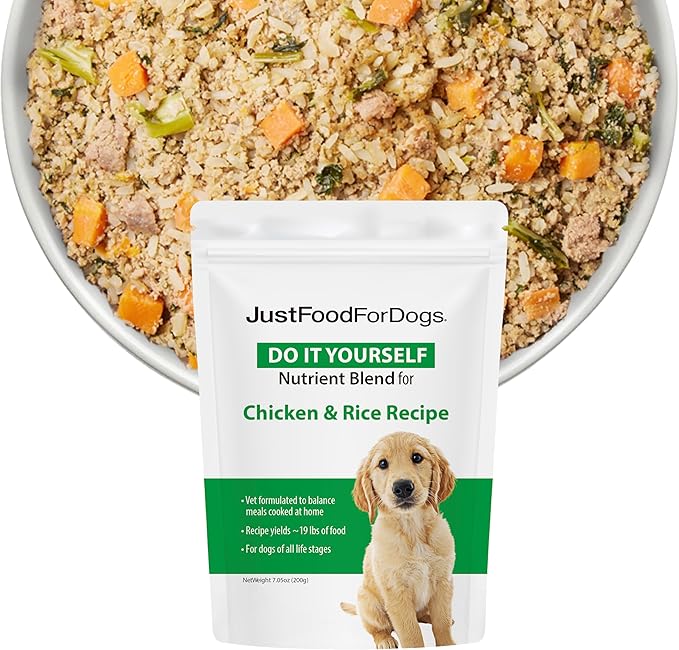 DIY Human Quality Dog Food - Chicken and White Rice Recipe (225 Grams)