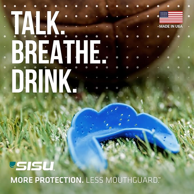 SISU Max Mouthguard - 50% Stronger, Maximum Protection for Rugby, MMA, Boxing, Lacrosse, Football, Hockey, High-Impact Sports - Adult Fit, Remoldable Up to 20 Times, Works for Braces