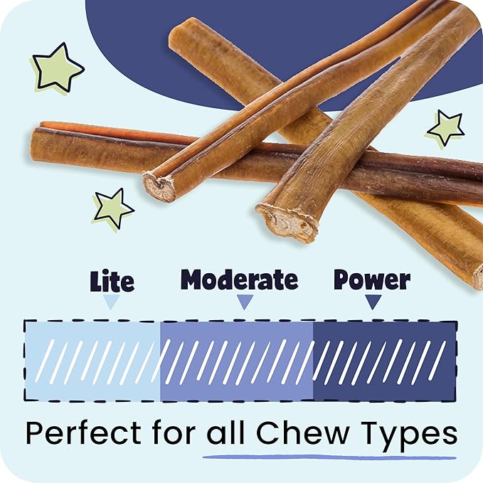 Pawstruck All-Natural 4" Bully Stick Rings for Dogs - Rawhide-Free, 100% Beef, Single Ingredient Dental Chew Bones - Fully Digestible, Low Odor - 10 Count - Packaging May Vary