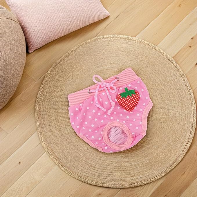 Pet Safety Pants for Dogs Cats Comfortable Cotton Sanitary Menstruation Diapers for Washable Dog Diapers and Pet Physiological Pants