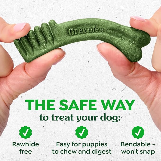 Greenies Veterinarian-Recommended Natural Dental Puppy Treats Petite Size, Dental Treats for Dogs, 6 oz. Pack, 10 Count